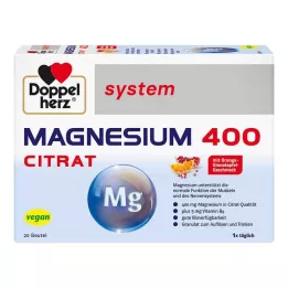 DOPPELHERZ Magnesium 400 Citrate system Granule, 20 ks