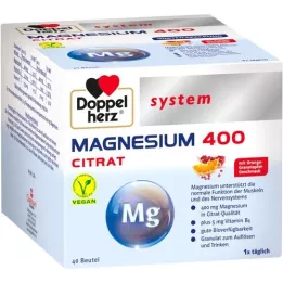 DOPPELHERZ Magnesium 400 Citrate system Granule, 40 ks
