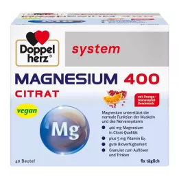 DOPPELHERZ Magnesium 400 Citrate system Granule, 40 ks