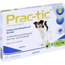 PRAC tic f.small dogs 4,5-11 kg jednodávkové pip. 3 ks