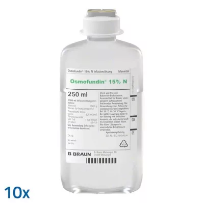 Osmofundin 15% N Ecoflac Pl. infuzní roztok, 10x250 ml