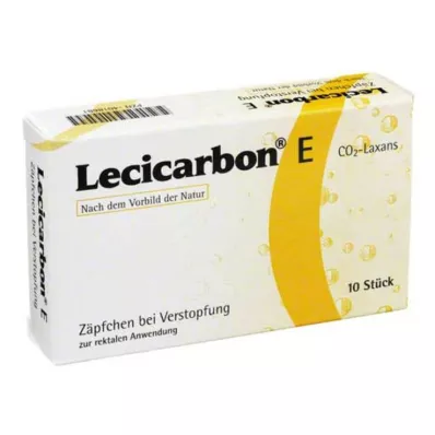 LECICARBON E CO2 Laxans čípky pro dospělé, 10 ks LECICARBON E CO2 Laxans čípky pro dospělé, 10 ks