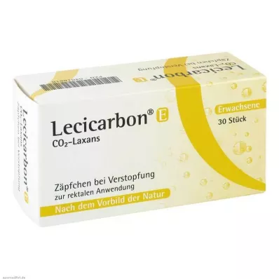 LECICARBON E CO2 Laxans čípky pro dospělé, 30 ks LECICARBON E CO2 Laxans čípky pro dospělé, 30 ks