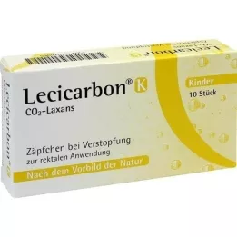 LECICARBON K CO2 Laxans dětské čípky, 10 ks