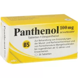 PANTHENOL 100 mg tablety Jenapharm, 20 ks
