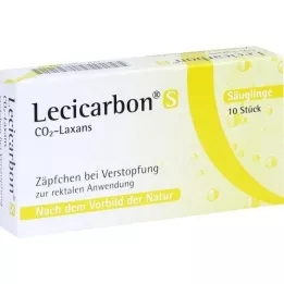 LECICARBON S CO2 Laxans čípky, 10 ks