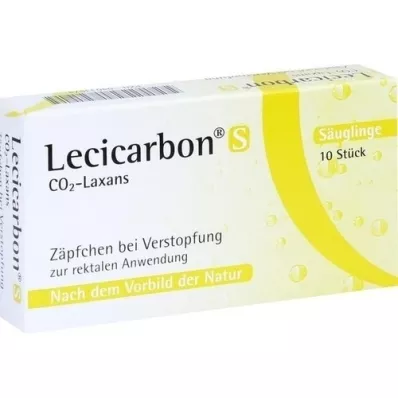 LECICARBON S CO2 Laxans čípky, 10 ks