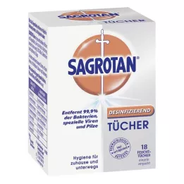 SAGROTAN Dezinfekční ubrousky, 18 ks
