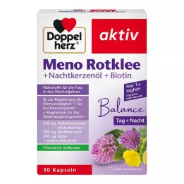 DOPPELHERZ Meno Red Clover+Overnight Primrose Oil+Biotin kapsle, 30 ks