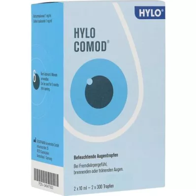 HYLO-COMOD Oční kapky, 2X10 ml