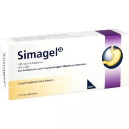 SIMAGEL Žvýkací tablety, 20 ks