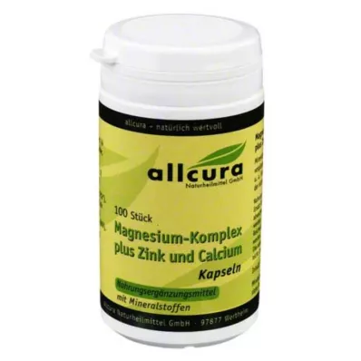 MAGNESIUM KOMPLEX m.Zinek+Vápník Kapsle, 100 kapslí
