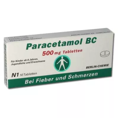 PARACETAMOL BC 500 mg tablety, 10 ks