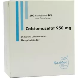 CALCIUMACETAT 950 mg potahované tablety, 200 kusů