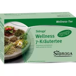 SIDROGA Filtrační sáček na 7 bylinných čajů Wellness, 20X2,0 g