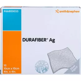 DURAFIBER Ag obvaz 10x10 cm, 10 ks