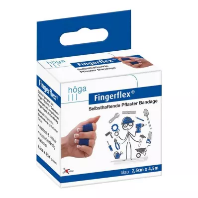 FINGERFLEX 2,5 cmx4,5 m modrá bez latexu, 1 ks