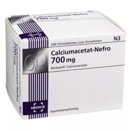 CALCIUMACETAT NEFRO 700 mg potahované tablety, 200 kusů
