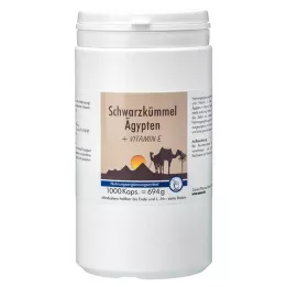 SCHWARZKÜMMEL ÄGYPTEN+E kapsle, 1000 kapslí