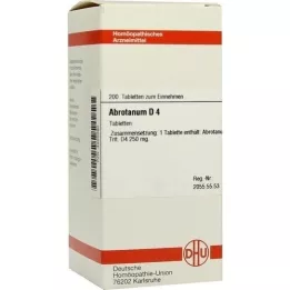 ABROTANUM D 4 tablety, 200 ks