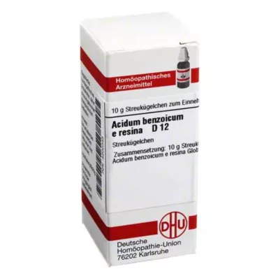 ACIDUM BENZOICUM E Resina D 12 globulí, 10 g