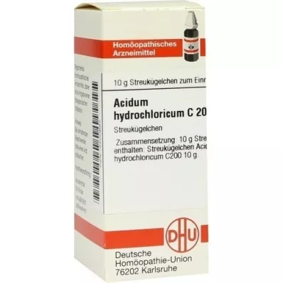 ACIDUM HYDROCHLORICUM C 200 globulí, 10 g