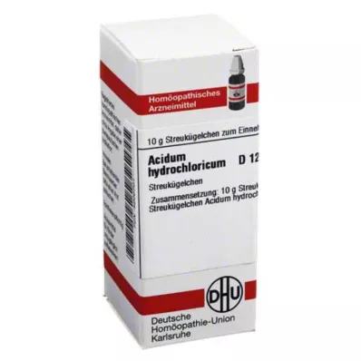 ACIDUM HYDROCHLORICUM D 12 globulí, 10 g