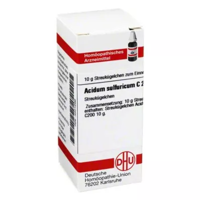 DHU Acidum sulfuricum C 200 globule, 10 g