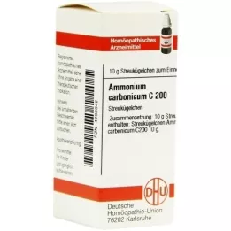 AMMONIUM CARBONICUM C 200 globulí, 10 g