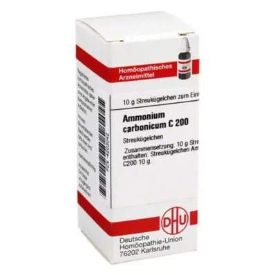 AMMONIUM CARBONICUM C 200 globulí, 10 g