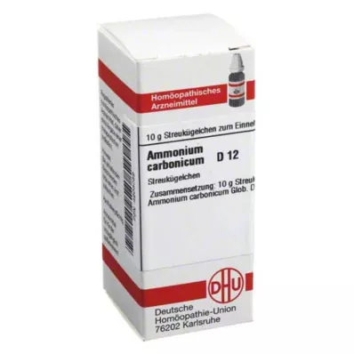 AMMONIUM CARBONICUM D 12 globulí, 10 g