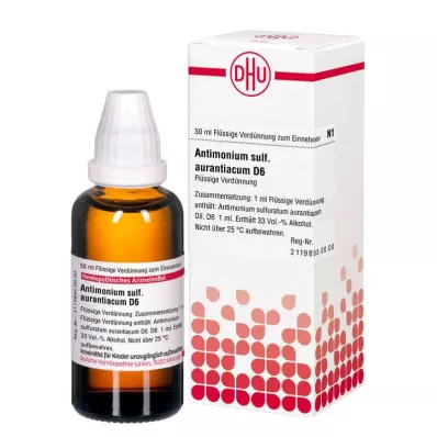 ANTIMONIUM SULFURATUM aurantiacum D 6 Ředění, 50 ml