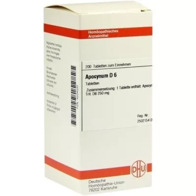 APOCYNUM D 6 tablet, 200 ks