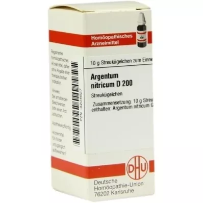 ARGENTUM NITRICUM D 200 globulí, 10 g