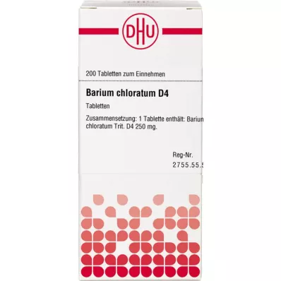 BARIUM CHLORATUM D 4 tablety, 200 ks