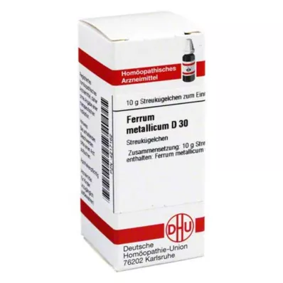 FERRUM METALLICUM D 30 globulí, 10 g