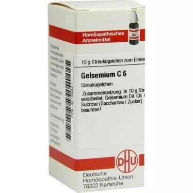 GELSEMIUM C 6 globulí, 10 g