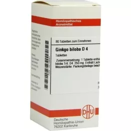 GINKGO BILOBA D 4 tablety, 80 ks