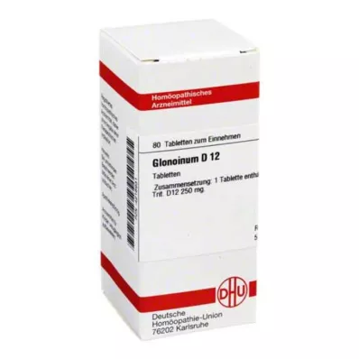 DHU Glonoinum D 12 tablet, 80 ks