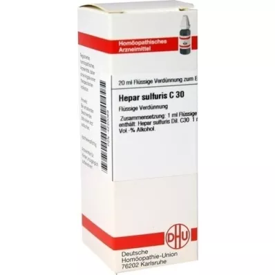 HEPAR SULFURIS C 30 ředění, 20 ml