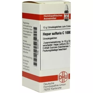 HEPAR SULFURIS C 1000 globulí, 10 g