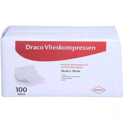 VLIESKOMPRESSEN nesterilní 10x10 cm 8x, 100 ks