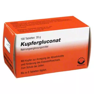 KUPFERGLUCONAT Tablety, 100 ks