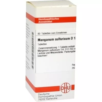MANGANUM SULFURICUM D 12 tablet, 80 ks