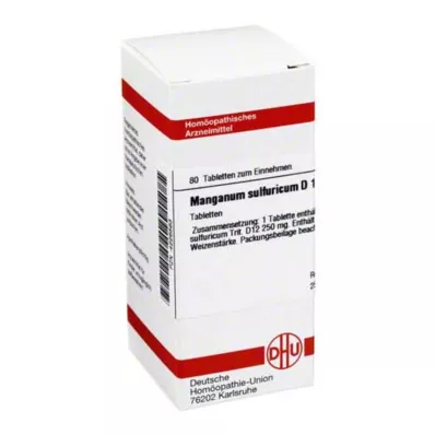 MANGANUM SULFURICUM D 12 tablet, 80 ks