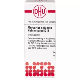 MERCURIUS SOLUBILIS Hahnemanni D 15 kuliček, 10 g