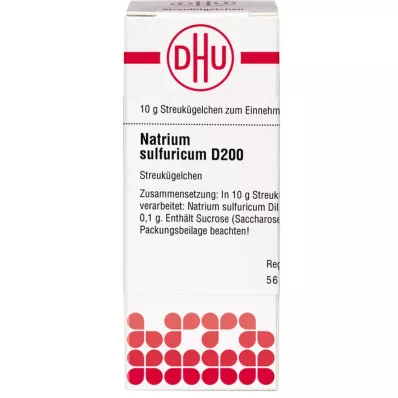 NATRIUM SULFURICUM D 200 globulí, 10 g