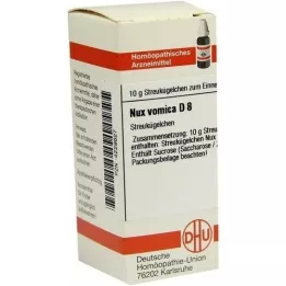 NUX VOMICA D 8 globulí, 10 g