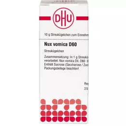 NUX VOMICA D 60 globulí, 10 g