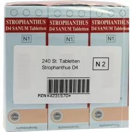 STROPHANTHUS D 4 Sanum tablety, 3X80 St